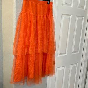 Ballerina inspired skirt. Orange. Small petite never been worn.